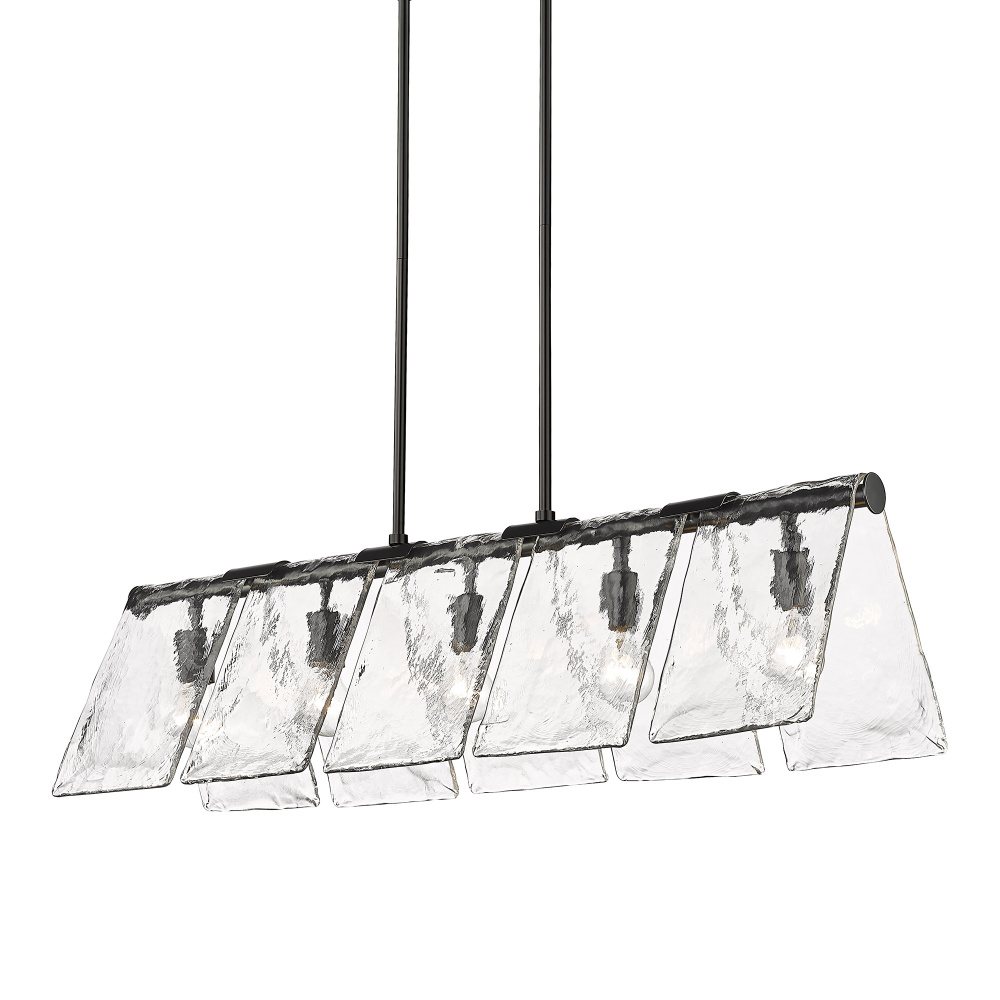 Golden Lighting Serenity 5-light Island Light in Matte Black